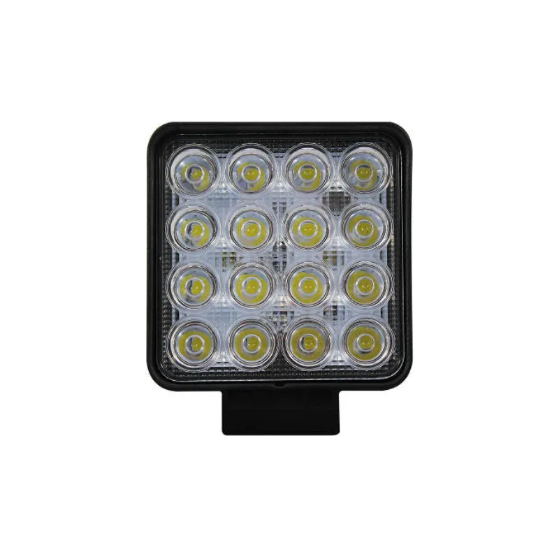 FAROL DE MILHA AUXILIAR DE 14 LEDS QUADRADO