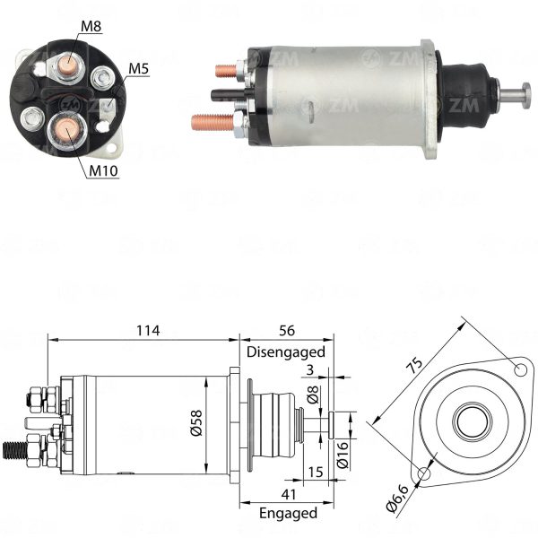ZM 818 AUTOMATICO DE PARTIDA AUTOTEK 29MT 12V