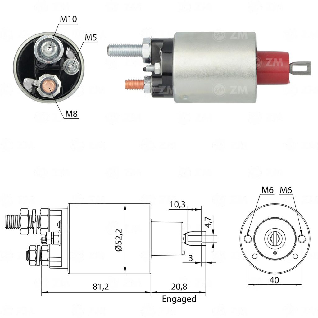 ZM 5.485 AUTOMATICO DE PARTIDA AUTOTEK C.VOLKS (12V)