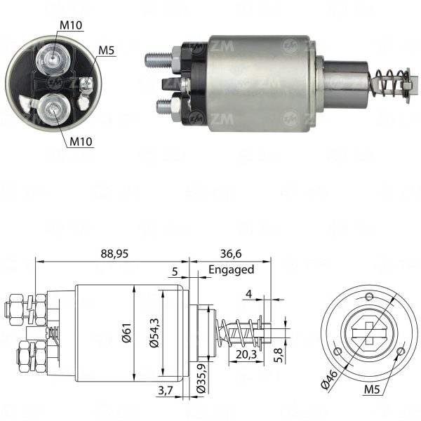 AUTOMATICO DE PARTIDA AUTOTEK JF 24V