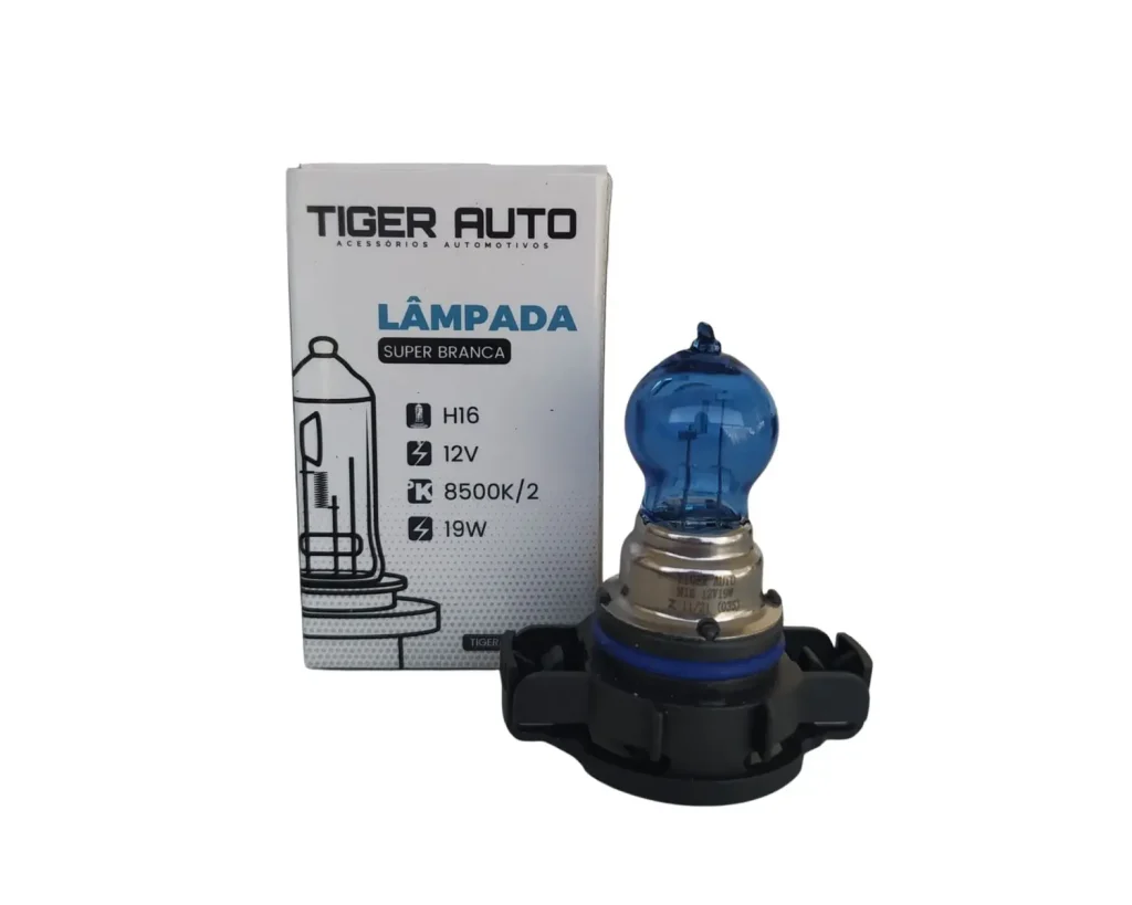 LÂMPADA SUPER BRANCA H16-1 8500k TIGER 19W